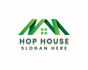 Architecture House Roofing logo design