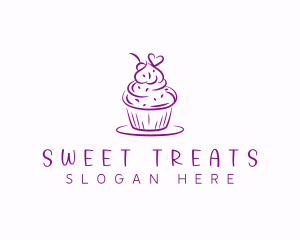 Sweet Heart Cupcake logo design