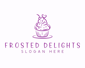 Sweet Heart Cupcake logo design