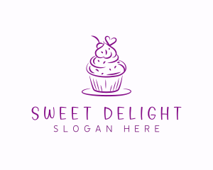 Sweet Heart Cupcake logo design