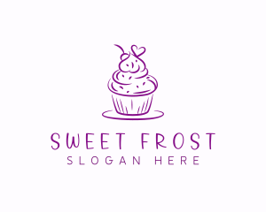 Sweet Heart Cupcake logo design