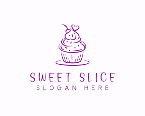 Sweet Heart Cupcake logo design