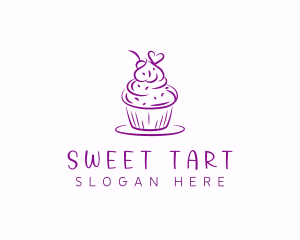 Sweet Heart Cupcake logo design