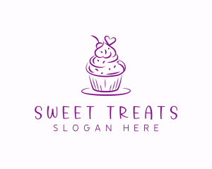 Sweet Heart Cupcake logo design