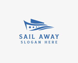 Marine Ferry Boat Ship logo design