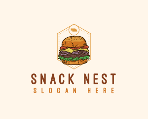 Nebraska Pork Tenderloin Sandwich logo design