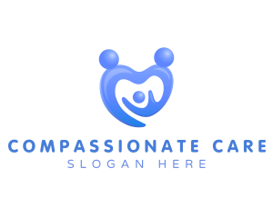 Family Child Care Heart logo design