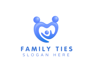 Family Child Care Heart logo design