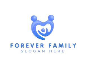 Family Child Care Heart logo design