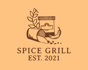 Cooking Pepper Spice logo design