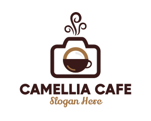 Photography Camera Coffee Cafe logo design