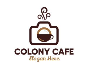 Photography Camera Coffee Cafe logo design