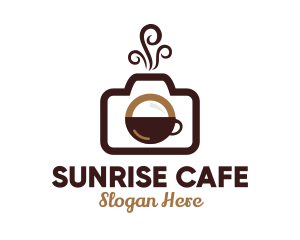 Photography Camera Coffee Cafe logo design