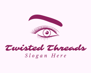 Eyebrow & Lashes Beauty logo design