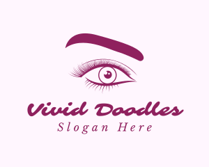 Eyebrow & Lashes Beauty logo design