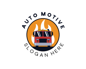 Fire Truck Vehicle logo