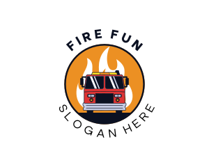 Fire Truck Vehicle logo