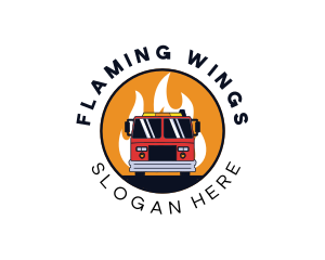 Fire Truck Vehicle logo design