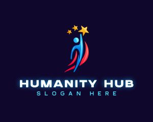 Star Human Achiever logo design