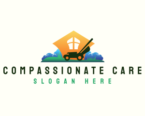 Lawn Care Grass Cutter logo design