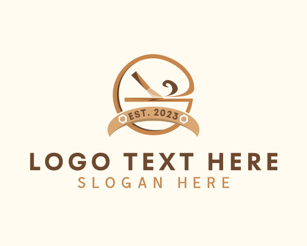 Woodworking logo example 3