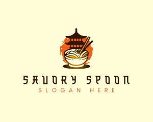 Japan Noodle Bowl logo design