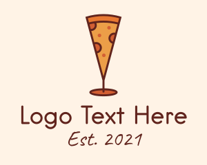 Pizza Champagne Glass  logo