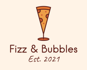 Pizza Champagne Glass  logo