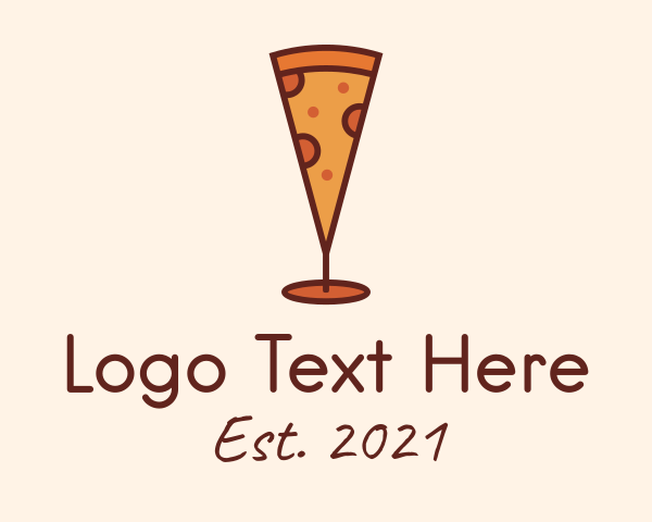 Pepperoni Pizza logo example 2