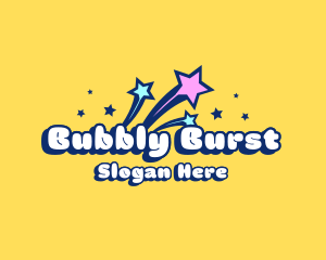 Cute Quirky Shooting Star logo