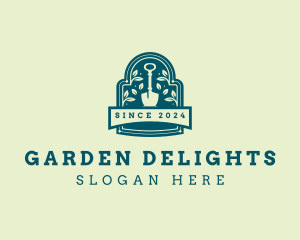 Landscaping Garden Shovel logo design