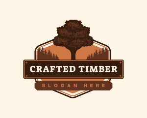 Tree Woodwork Forest logo design