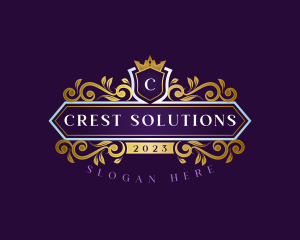 Crown Crest Royalty logo design