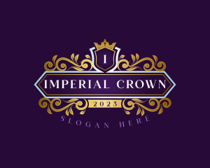 Crown Crest Royalty logo design