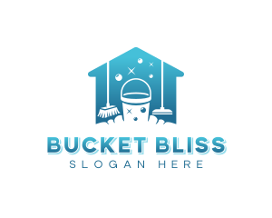 Cleaning Bucket Janitorial logo