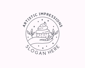 Sweet Cupcake Dessert logo design