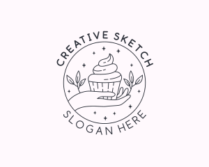 Sweet Cupcake Dessert logo design