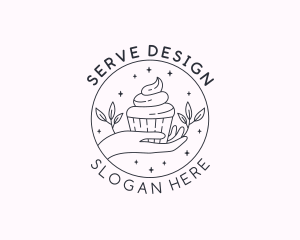 Sweet Cupcake Dessert logo design