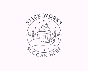 Sweet Cupcake Dessert logo design