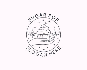 Sweet Cupcake Dessert logo design