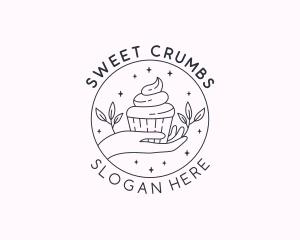 Sweet Cupcake Dessert logo design