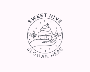 Sweet Cupcake Dessert logo design