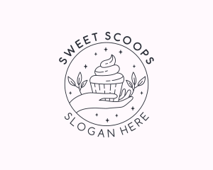 Sweet Cupcake Dessert logo design