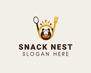 Vegan Restaurant Monkey logo design