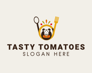 Vegan Restaurant Monkey logo design