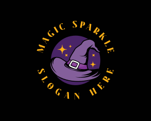 Magic Witch Hat logo design