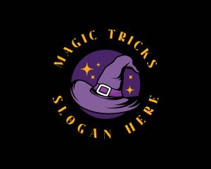 Magic Witch Hat logo design