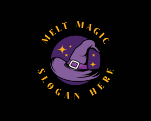 Magic Witch Hat logo design