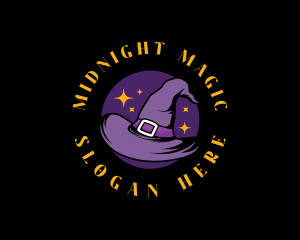 Magic Witch Hat logo design