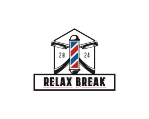 Barber Razor Grooming Logo